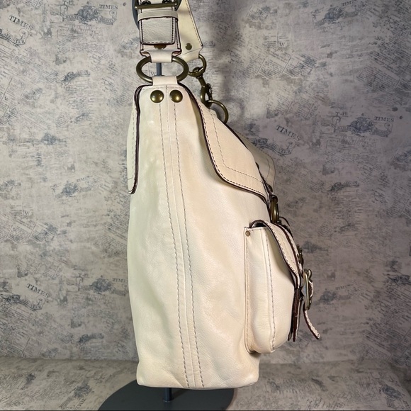 Coach Ivory Cream Brooklyn Large Leather Limited Legacy - Picture 4 of 15